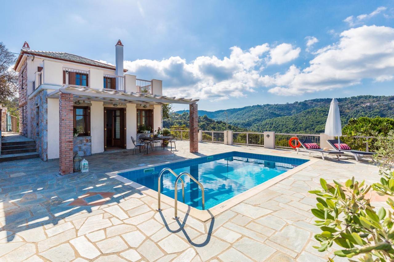 Country Villa Ouranos Skopelos Town Bagian luar foto